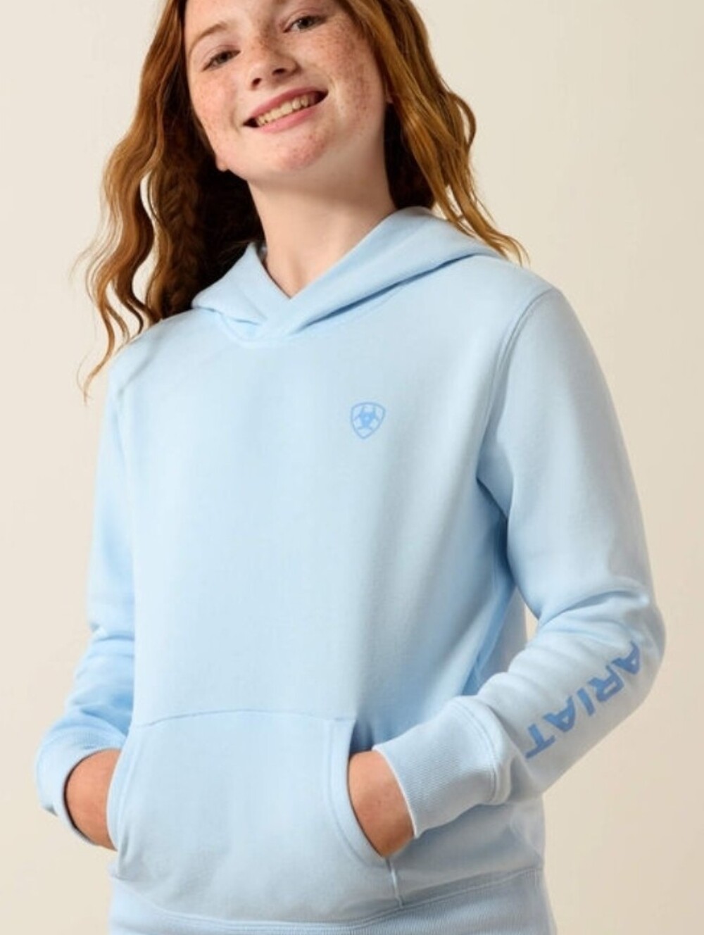 Ariat Girl's 2.0 Hoodie in Sz LRG Nantucket Breeze Color Item 10071274